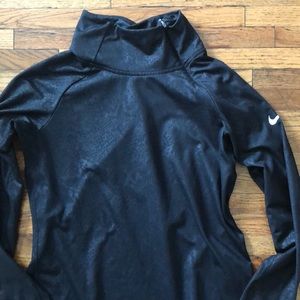 Nike Pro Dri Fit Zip Neck Longsleeve Top